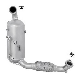 Diesel Partikel Filter - (2 rørs version)