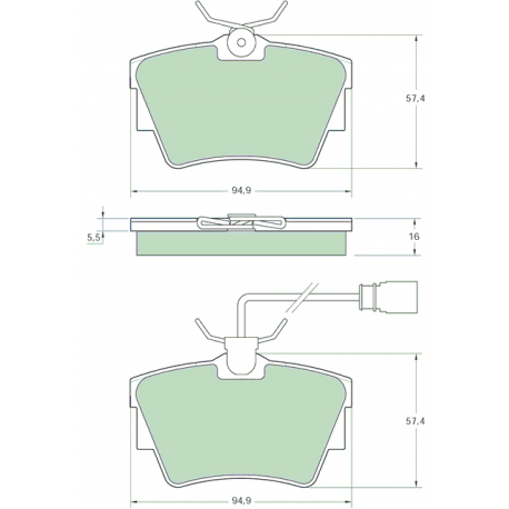 Bremsedele bag - 1