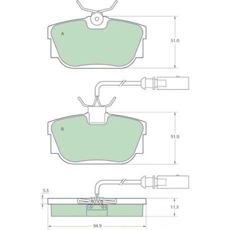 Bremsedele bag - 1